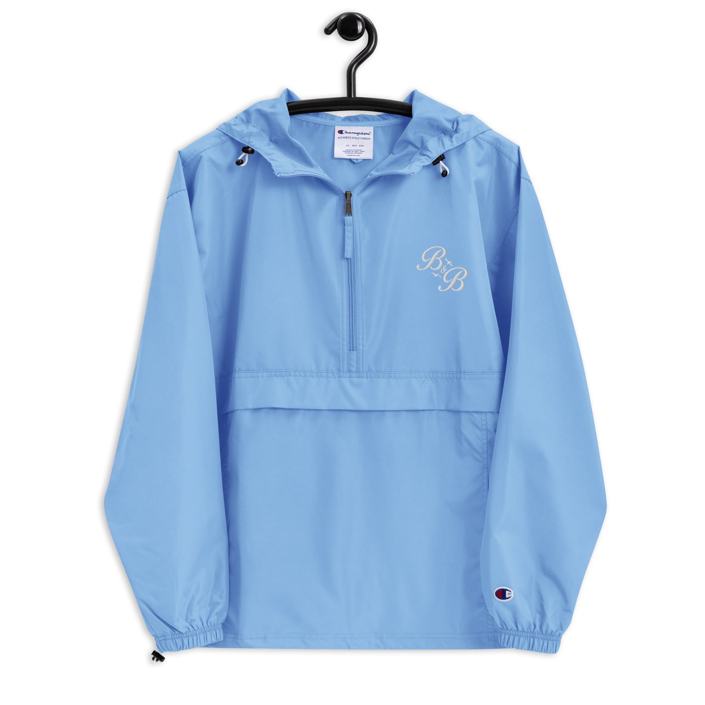 B & B Embroidered Champion Packable Jacket