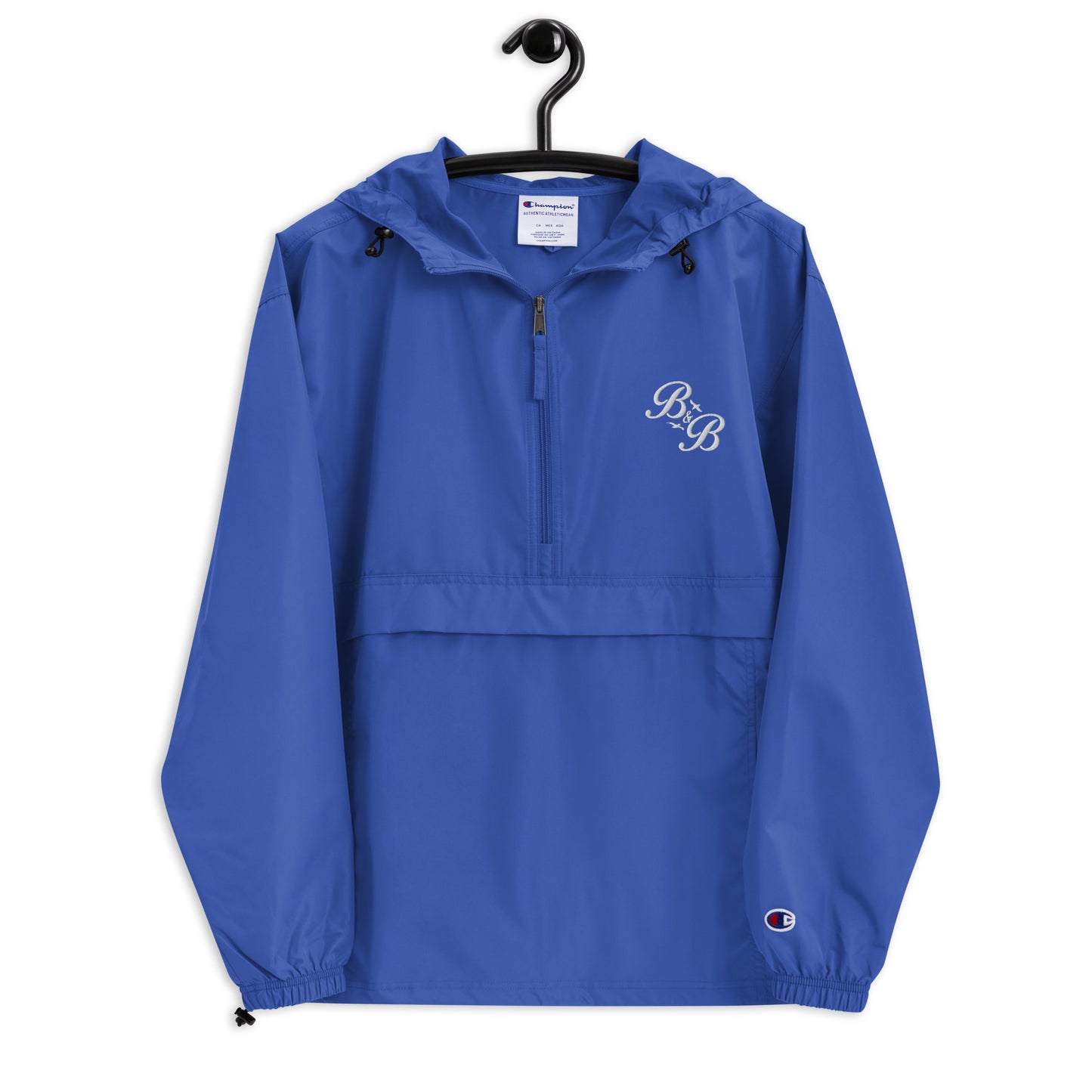 B & B Embroidered Champion Packable Jacket