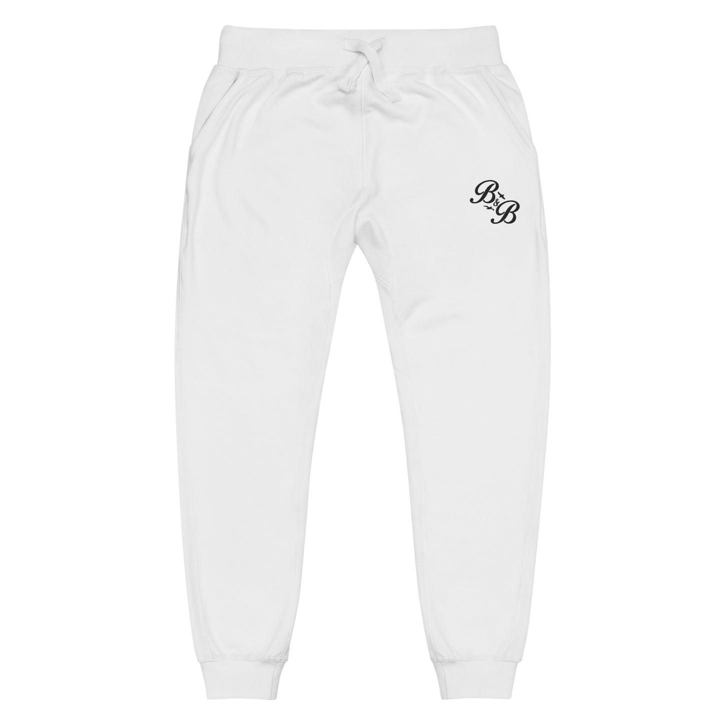 B & B Embroidered fleece sweatpants